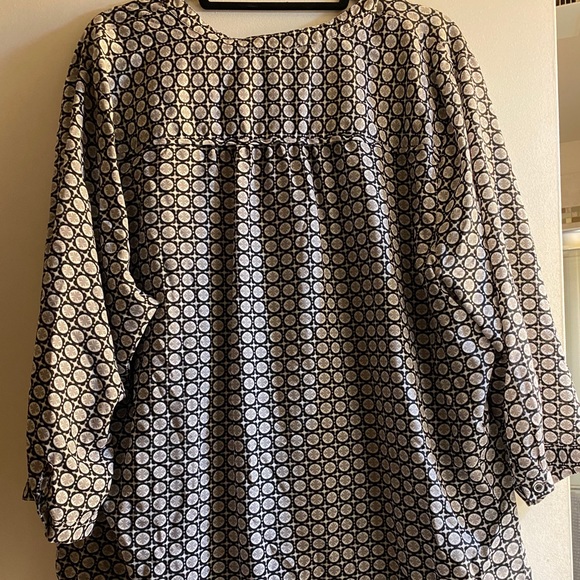 3x Grey Black Patterned Blouse - Picture 2 of 4